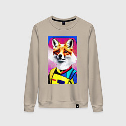 Женский свитшот Fox - pop art - fashionista