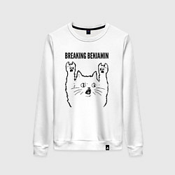 Женский свитшот Breaking Benjamin - rock cat