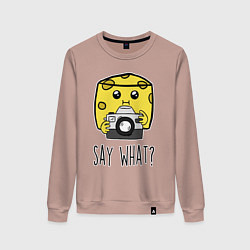 Женский свитшот Cheese photographer