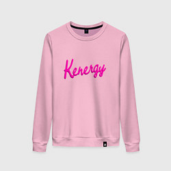 Свитшот хлопковый женский Kenergy, цвет: светло-розовый
