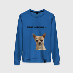 Женский свитшот Собака съела товар