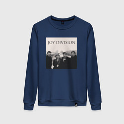 Свитшот хлопковый женский Тру фанат Joy Division, цвет: тёмно-синий