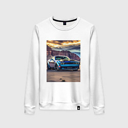 Женский свитшот Авто Додж Челленджер