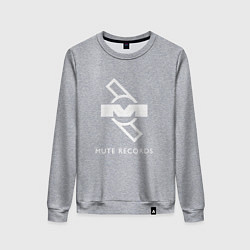 Свитшот хлопковый женский Depeche Mode Mute Records Logo, цвет: меланж
