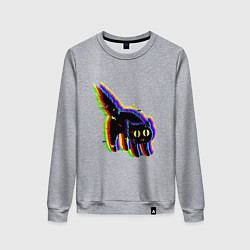 Женский свитшот Глюк кот - Technical Glitch