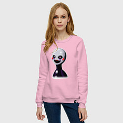 Свитшот хлопковый женский FNAF Марионетка, цвет: светло-розовый — фото 2