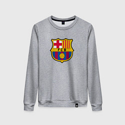 Свитшот хлопковый женский Barcelona fc sport, цвет: меланж