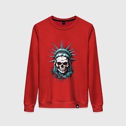 Женский свитшот Зомби Статуя Свободы