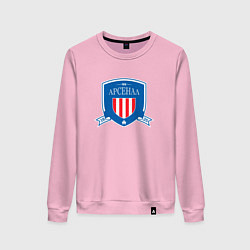 Свитшот хлопковый женский Арсенал футбольный клуб, цвет: светло-розовый