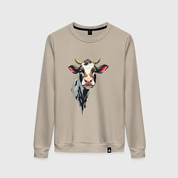 Женский свитшот Злая корова