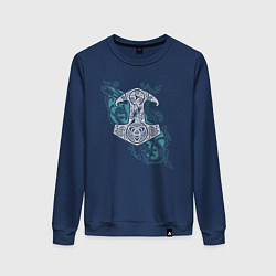 Женский свитшот Молот Тора - скандинавская мифология