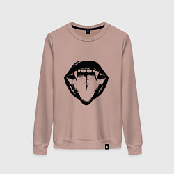 Женский свитшот Губы вампира