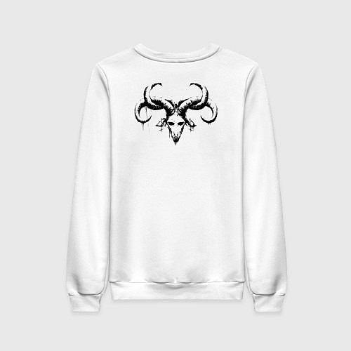 Женский свитшот Демон сатана / Белый – фото 2