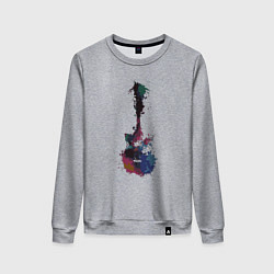 Женский свитшот Guitar splash