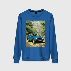 Свитшот хлопковый женский Land Rover - Range Rover 1998, цвет: синий