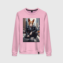 Женский свитшот Булли на улице Нью-Йорка - нейросеть