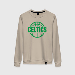 Свитшот хлопковый женский Celtics ball, цвет: миндальный