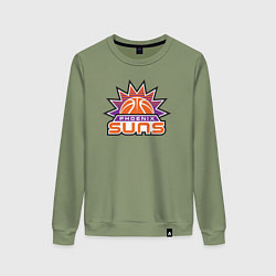 Свитшот хлопковый женский Phoenix Suns, цвет: авокадо