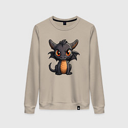 Женский свитшот Дракончик чудо с крыльями