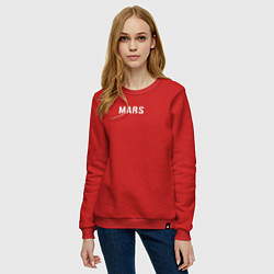 Свитшот хлопковый женский Mars 30STM, цвет: красный — фото 2