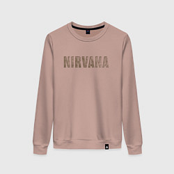 Женский свитшот Nirvana grunge text