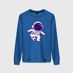 Женский свитшот Космонавт футболист