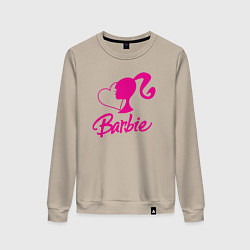 Свитшот хлопковый женский Barbie heart, цвет: миндальный