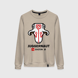 Свитшот хлопковый женский Juggernaut Dota 2, цвет: миндальный