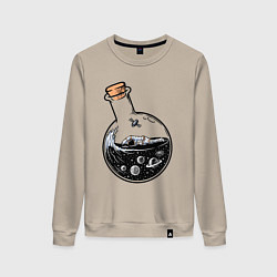 Женский свитшот Космос в колбе