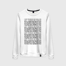 Женский свитшот Let there be мир