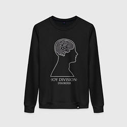 Свитшот хлопковый женский Joy Division - Disorder, цвет: черный