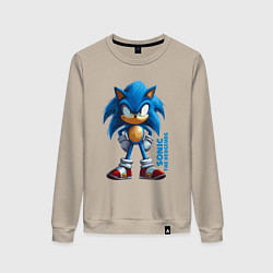 Женский свитшот Sonic - poster style