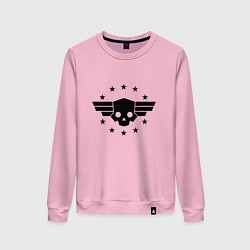 Свитшот хлопковый женский Helldivers 2: Stars Logo, цвет: светло-розовый