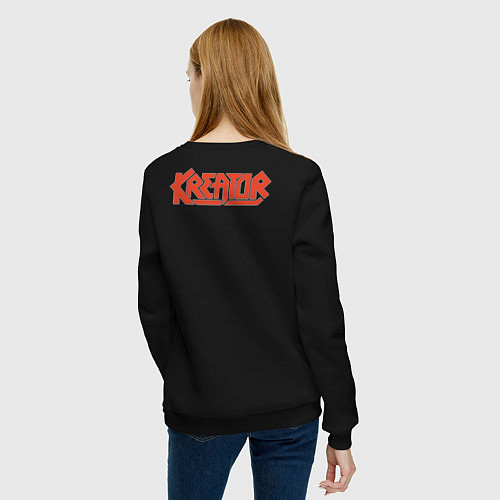 Женский свитшот Kreator Demonic Future Red / Черный – фото 4