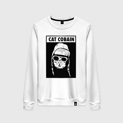 Женский свитшот Cat cobain