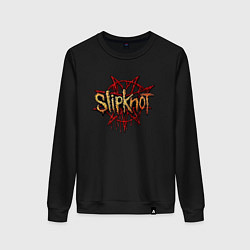 Свитшот хлопковый женский Slipknot original, цвет: черный