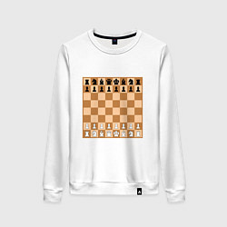 Женский свитшот Шахматная доска без нумерации