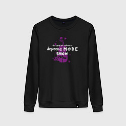 Свитшот хлопковый женский Depeche Mode show, цвет: черный