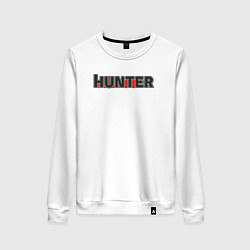 Свитшот хлопковый женский Hunter, цвет: белый