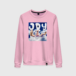 Свитшот хлопковый женский Весёлый Мальчик, цвет: светло-розовый