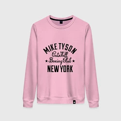 Свитшот хлопковый женский Mike Tyson: New York, цвет: светло-розовый