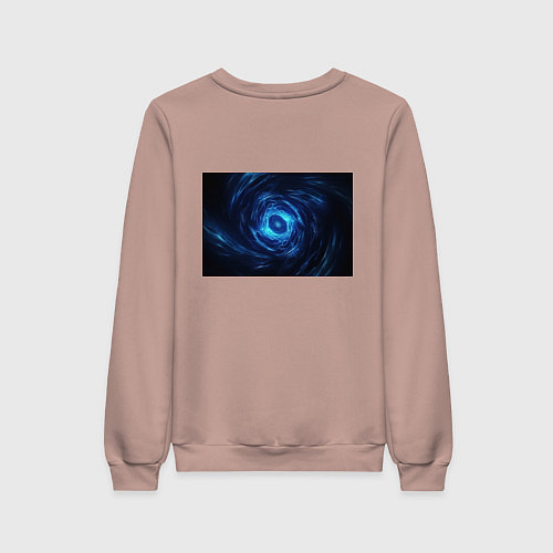 Женский свитшот Взрыв синий геометрической абстракции / Пыльно-розовый – фото 2