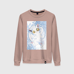 Женский свитшот Судзумэ закрывающая двери Дайджин кот