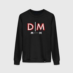 Свитшот хлопковый женский Depeche Mode - Memento Mori logo new, цвет: черный