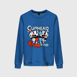 Женский свитшот Cuphead and Mugman