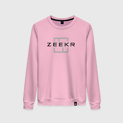 Свитшот хлопковый женский Zeecr - auto, цвет: светло-розовый