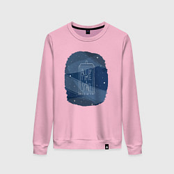 Свитшот хлопковый женский All of time and space, цвет: светло-розовый