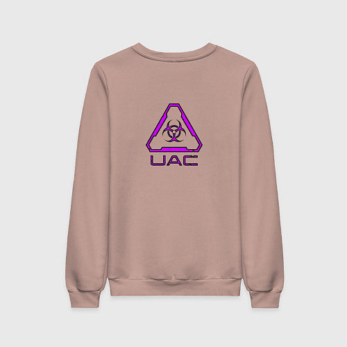 Женский свитшот UAC фиолетовый / Пыльно-розовый – фото 2