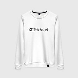 Свитшот хлопковый женский XIIIth angel, цвет: белый