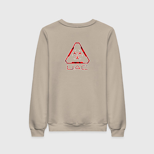 Женский свитшот UAC красный повреждённый / Миндальный – фото 2